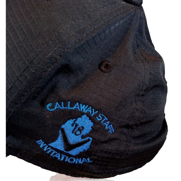 Callaway Golf Hat Black/w Blue Lettering Adjustable-Callaway Staff Invitational - Picture 4 of 9